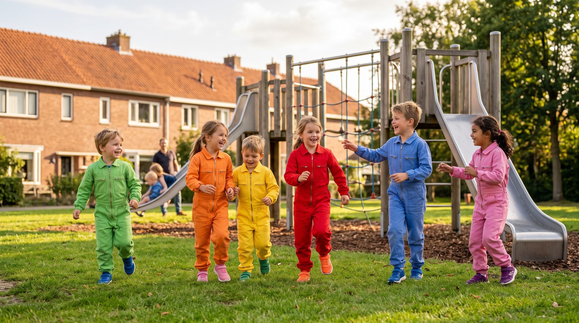 Kinderen in buispakken