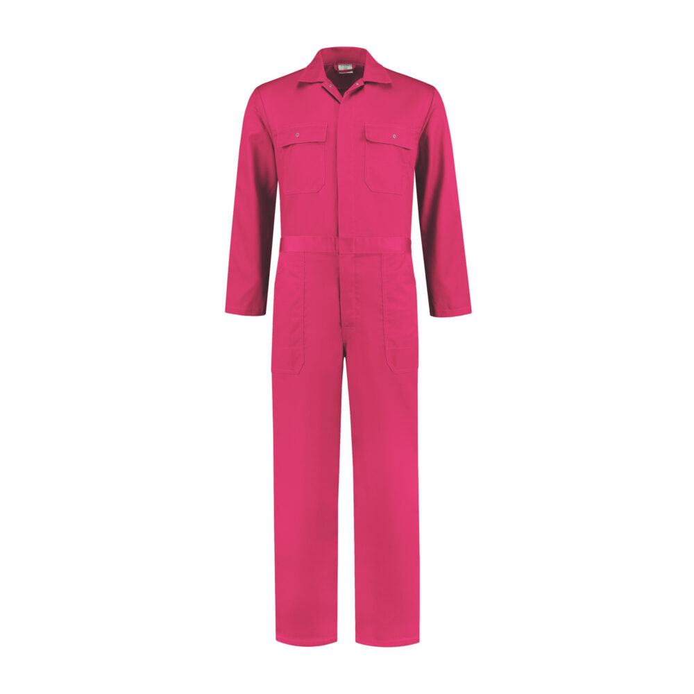 Kinderoverall polyester/katoen Fuchsia