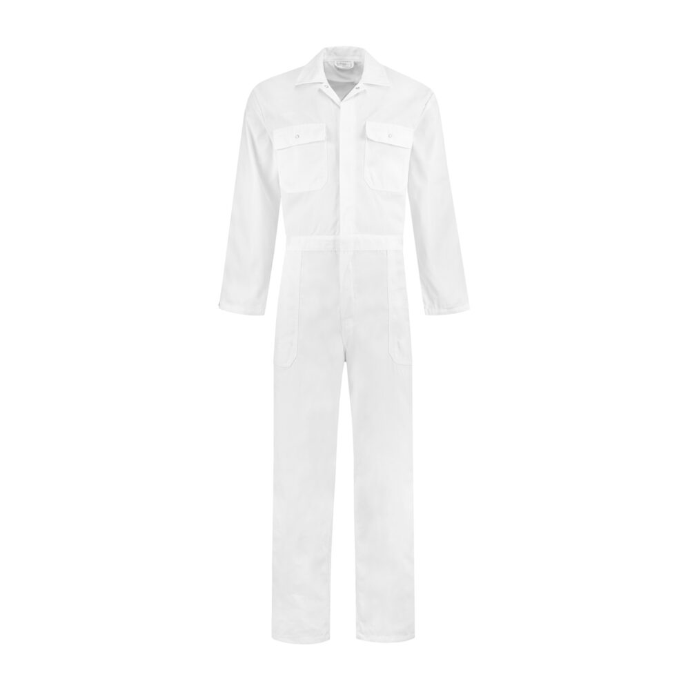 Overall polyester/katoen – Wit